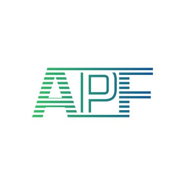 Modern APF Logo Tasarımı. İş Kimliği için APF Minimalist, Profesyonel ve Çok Yönlü Markalaştırma Simgesi