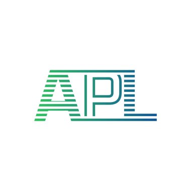 Modern APL Logo Tasarımı. İş Kimliği için APL Minimalist, Profesyonel ve Çok Yönlü Markalaştırma Simgesi