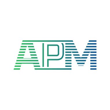 Modern APM Logo Tasarımı. İş Kimliği için APM Minimalist, Profesyonel ve Çok Yönlü Markalaştırma Simgesi