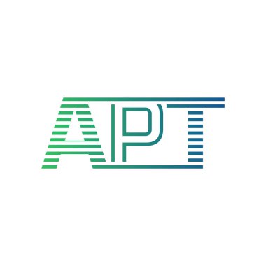 Modern APT Logo Tasarımı. İş Kimliği için APT Minimalist, Profesyonel ve Çok Yönlü Markalaştırma Simgesi