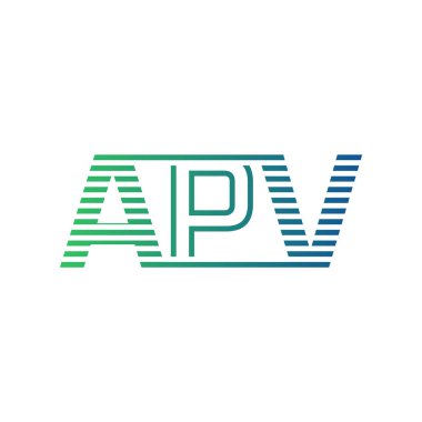 Modern APV Logo Tasarımı. İş Kimliği için APV Minimalist, Profesyonel ve Çok Yönlü Markalaştırma Simgesi
