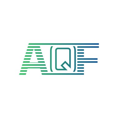 Modern AQF Logo Tasarımı. İş Kimliği için AQF Minimalist, Profesyonel ve Çok Yönlü Markalaştırma Simgesi