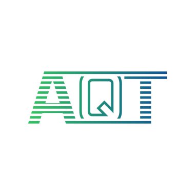 Modern AQT Logo Tasarımı. İş Kimliği için AQT Minimalist, Profesyonel ve Çok Yönlü Markalaştırma Simgesi