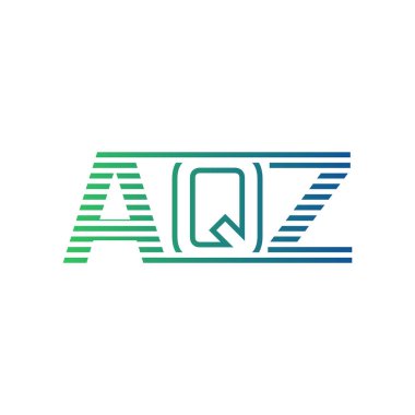 Modern AQZ Logo Tasarımı. İş Kimliği için AQZ Minimalist, Profesyonel ve Çok Yönlü Markalaştırma Simgesi