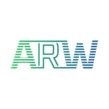 Modern ARW Logo Tasarımı. ARW Minimalist, Profesyonel ve İşletme Kimliği İçin Çok Yönlü Markalaştırma Simgesi