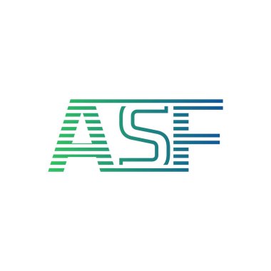 Modern ASF Logo Tasarımı. ASF Minimalist, Profesyonel ve İş Kimliği için Çok Yönlü Markalaştırma Simgesi