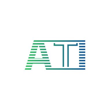 Modern ATI Logo Tasarımı. ATI Minimalist, Profesyonel ve İş Kimliği için Çok Yönlü Markalaştırma Simgesi