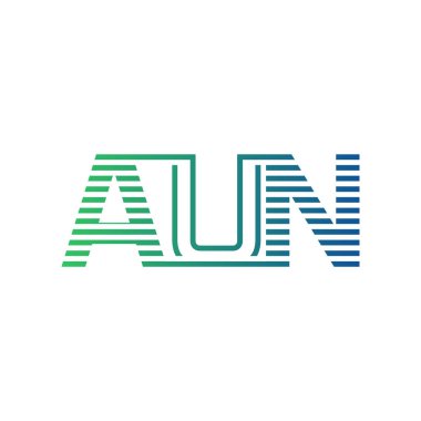 Modern AUN Logo Tasarımı. İş Kimliği İçin Minimalist, Profesyonel ve Çok Yönlü Markalaştırma Simgesi