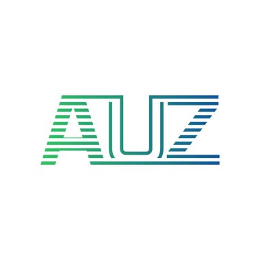 Modern AUZ Logo Tasarımı. İş Kimliği için AUZ Minimalist, Profesyonel ve Çok Yönlü Markalaştırma Simgesi
