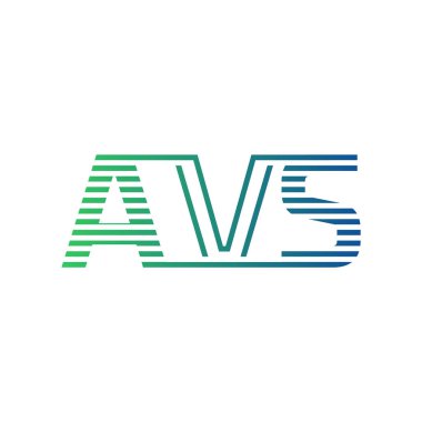 Modern AVS Logo Tasarımı. İş Kimliği için AVS Minimalist, Profesyonel ve Çok Yönlü Markalaştırma Simgesi