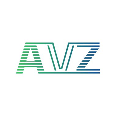 Modern AVZ Logo Tasarımı. İş Kimliği için AVZ Minimalist, Profesyonel ve Çok Yönlü Markalaştırma Simgesi