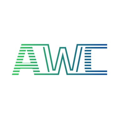 Modern AWC Logo Tasarımı. Harf AWC İş Kimliği Minimalist, Profesyonel ve Çok Yönlü Markalaştırma Simgesi