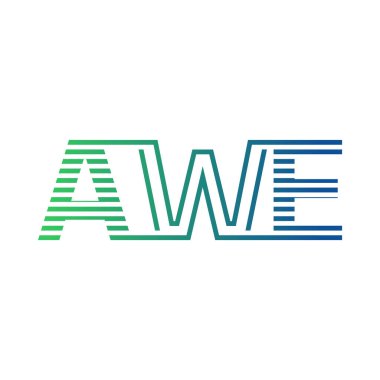 Modern AWE Logo Tasarımı. AWE Minimalist, Profesyonel ve Çok Yönlü İşletme Kimliği Simgesi