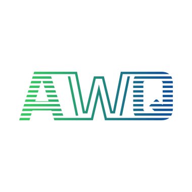 Modern AWQ Logo Tasarımı. İş Kimliği için AWQ Minimalist, Profesyonel ve Çok Yönlü Markalaştırma Simgesi