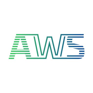 Modern AWS Logo Tasarımı. AWS Minimalist, Profesyonel ve Çok Yönlü İşletme Kimliği Simgesi