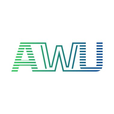 Modern AWU Logo Tasarımı. AWU Minimalist, Profesyonel ve Çok Yönlü İşletme Kimliği Simgesi