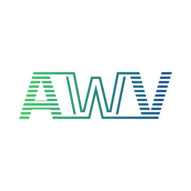 Modern AWV Logo Tasarımı. AWV Minimalist, Profesyonel ve Çok Yönlü İşletme Kimliği Simgesi