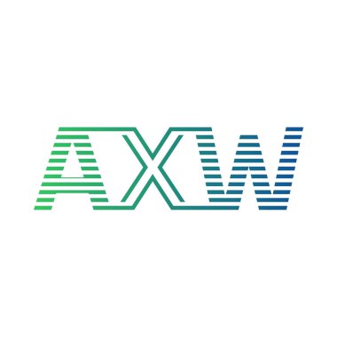 Modern AXW Logo Tasarımı. AXW Minimalist, Profesyonel ve İşletme Kimliği için Çok Yönlü Markalaştırma Simgesi