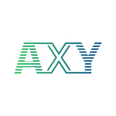 Modern AXY Logo Tasarımı. AXY Minimalist, Profesyonel ve İş Kimliği için Çok Yönlü Markalaştırma Simgesi