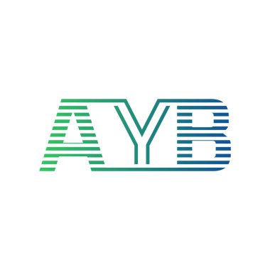 Modern AYB Logo Tasarımı. AYB Minimalist, Profesyonel ve Çok Yönlü İşletme Kimliği Simgesi