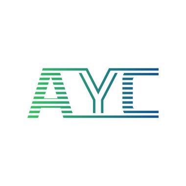 Modern AYC Logo Tasarımı. İş Kimliği için AYC Minimalist, Profesyonel ve Çok Yönlü Markalaştırma Simgesi