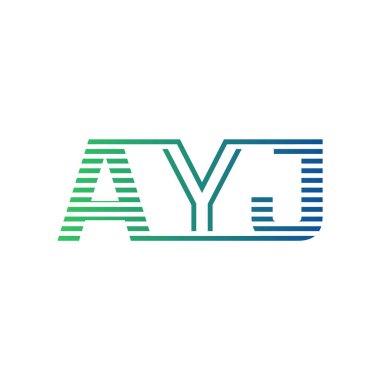 Modern AYJ Logo Tasarımı. AYJ Minimalist, Profesyonel ve Çok Yönlü İşletme Kimliği Simgesi