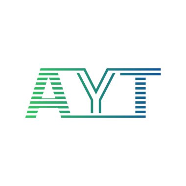 Modern AYT Logo Tasarımı. İş Kimliği için AYT Minimalist, Profesyonel ve Çok Yönlü Markalaştırma Simgesi