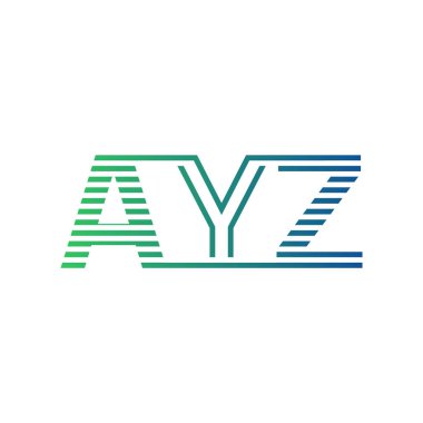 Modern AYZ Logo Tasarımı. İş Kimliği için AYZ Minimalist, Profesyonel ve Çok Yönlü Markalaştırma Simgesi