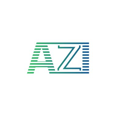 Modern AZI Logo Tasarımı. İş Kimliği için AZI Minimalist, Profesyonel ve Çok Yönlü Markalaştırma Simgesi