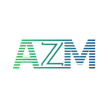 Modern AZM Logo Tasarımı. İş Kimliği için AZM Minimalist, Profesyonel ve Çok Yönlü Markalaştırma Simgesi