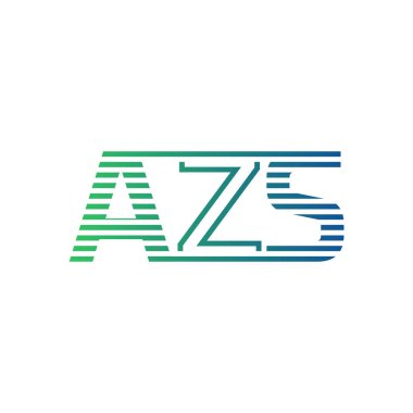 Modern AZS Logo Tasarımı. İş Kimliği için AZS Minimalist, Profesyonel ve Çok Yönlü Markalaştırma Simgesi