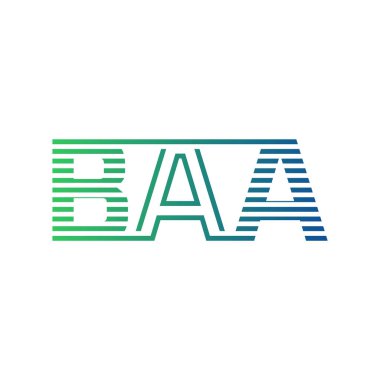 Modern BAA Logo Tasarımı. BAA Minimalist, Profesyonel ve İş Kimliği için Çok Yönlü Markalaştırma Simgesi