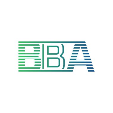 Modern BBA Logo Tasarımı. İş Kimliği İçin BBA Minimalist, Profesyonel ve Çok Yönlü Markalaştırma Simgesi