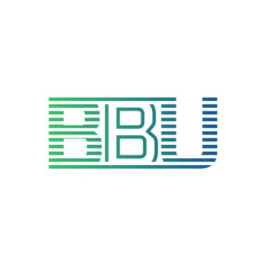 Modern BBU Logo Tasarımı. İş Kimliği İçin BBU Minimalist, Profesyonel ve Çok Yönlü Markalaştırma Simgesi