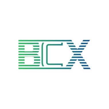 Modern BCX Logo Tasarımı. İş Kimliği için BCX Minimalist, Profesyonel ve Çok Yönlü Markalaştırma Simgesi