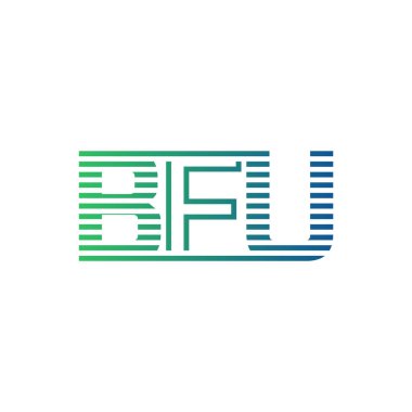 Modern BFU Logo Tasarımı. BFU Minimalist, Profesyonel ve Çok Yönlü İşletme Kimliği Simgesi