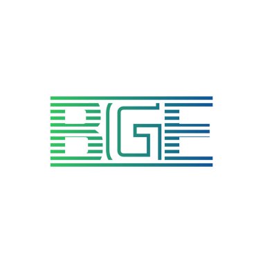 Modern BGE Logo Tasarımı. İş Kimliği için BGE Minimalist, Profesyonel ve Çok Yönlü Markalaştırma Simgesi