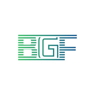 Modern BGF Logo Tasarımı. İş Kimliği için BGF Minimalist, Profesyonel ve Çok Yönlü Markalaştırma Simgesi