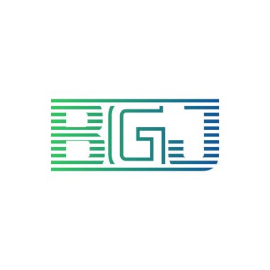 Modern BGJ Logo Tasarımı. İş Kimliği için BGJ Minimalist, Profesyonel ve Çok Yönlü Markalaştırma Simgesi