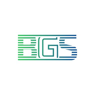 Modern BGS Logo Tasarımı. İş Kimliği için BGS Minimalist, Profesyonel ve Çok Yönlü Markalaştırma Simgesi