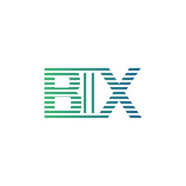 Modern BIX Logo Tasarımı. BIX Harfi Minimalist, Profesyonel ve İş Kimliği için Çok Yönlü Markalaştırma Simgesi