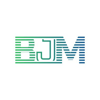 Modern BJM Logo Tasarımı. İş Kimliği İçin BJM Minimalist, Profesyonel ve Çok Yönlü Markalaştırma Simgesi