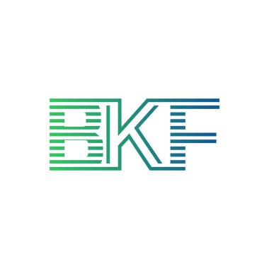Modern BKF Logo Tasarımı. İş Kimliği için BKF Minimalist, Profesyonel ve Çok Yönlü Markalaştırma Simgesi