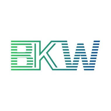 Modern BKW Logo Tasarımı. Harf BKW İş Kimliği Minimalist, Profesyonel ve Çok Yönlü Markalaştırma Simgesi