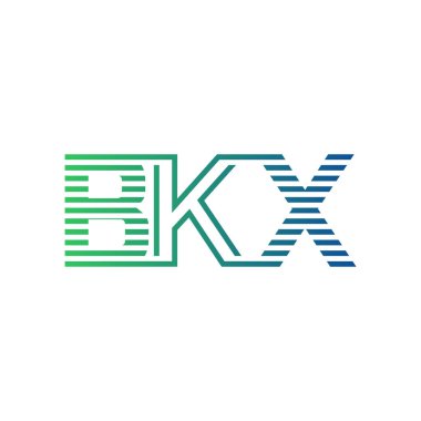 Modern BKX Logo Tasarımı. İş Kimliği için BKX Minimalist, Profesyonel ve Çok Yönlü Markalaştırma Simgesi