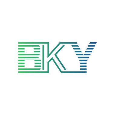 Modern BKY Logo Tasarımı. İş Kimliği için BKY Minimalist, Profesyonel ve Çok Yönlü Markalaştırma Simgesi