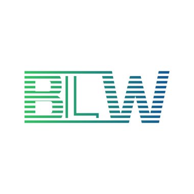 Modern BLW Logo Tasarımı. İş Kimliği için BLW Minimalist, Profesyonel ve Çok Yönlü Markalaştırma Simgesi