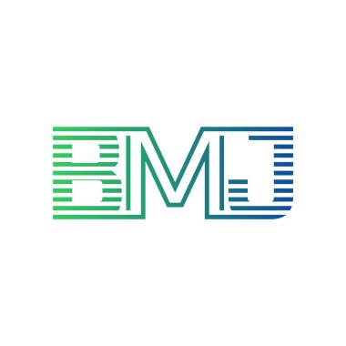 Modern BMJ Logo Tasarımı. BMJ Minimalist, Profesyonel ve İşletme Kimliği İçin Çok Yönlü Markalaştırma Simgesi