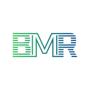 Modern BMR Logo Tasarımı. BMR Minimalist, Profesyonel ve İş Kimliği için Çok Yönlü Markalaştırma Simgesi