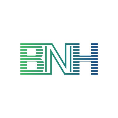 Modern BNH Logo Tasarımı. İş Kimliği için BNH Minimalist, Profesyonel ve Çok Yönlü Markalaştırma Simgesi